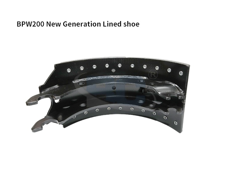 Ganascia freno rivestita BPW200